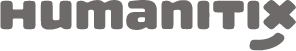 Grey humanitix logo