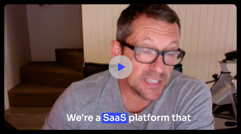 Video thumbnail showing Meet Magic founder, Carl Cough, speaking on the value of growup's services 